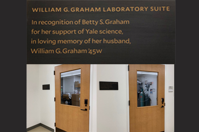 william g graham laboratory suite sign and door