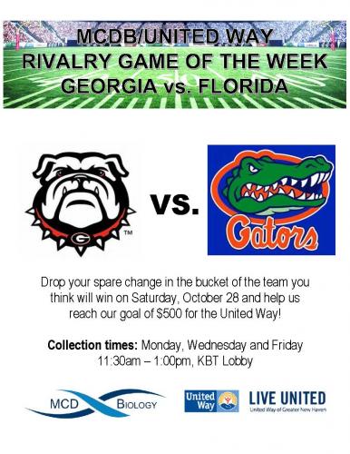 United Way Spare Change Drive Georgia Bulldogs vs. Florida Gators