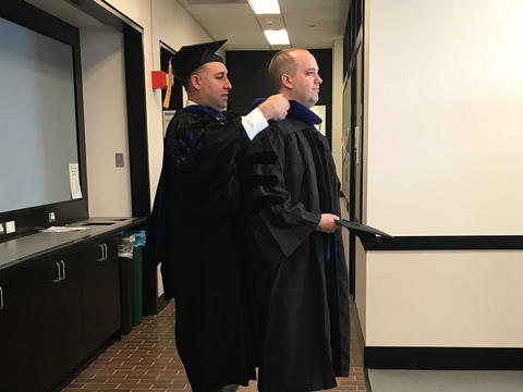 graduate receiving hood