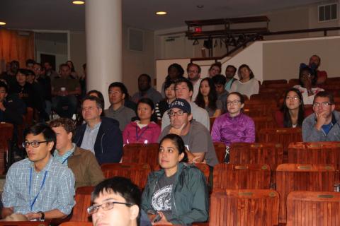 MCDB Retreat photo of talk audience
