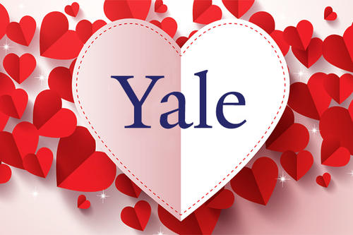 heart with the yale logo inside